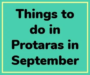 Things to do in Protaras in September