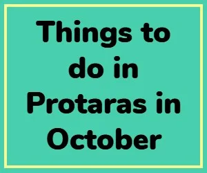 Things to do in Protaras in October